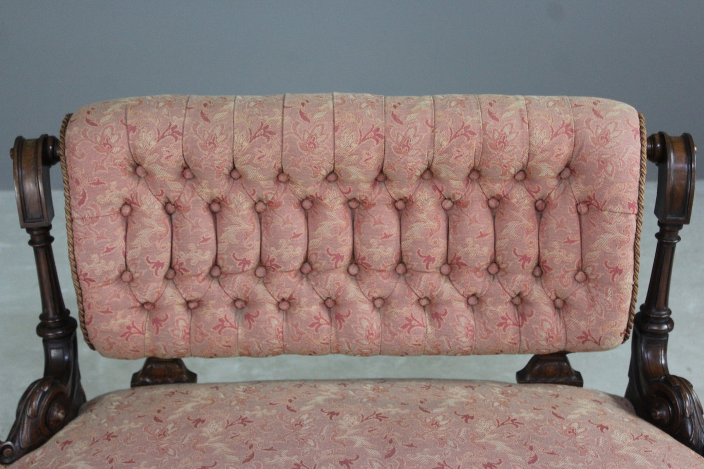 Victorian Button Back Small Sofa - Kernow Furniture