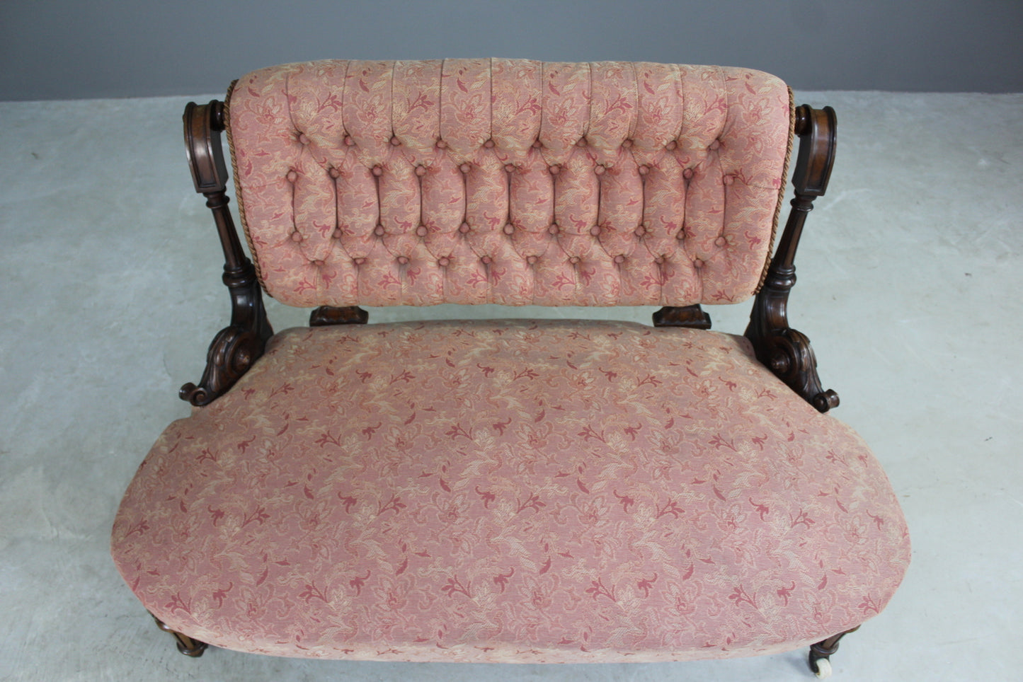 Victorian Button Back Small Sofa - Kernow Furniture