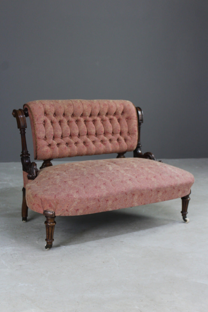 Victorian Button Back Small Sofa - Kernow Furniture