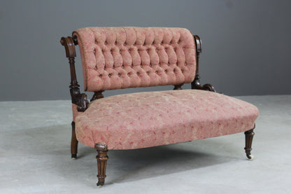 Victorian Button Back Small Sofa - Kernow Furniture