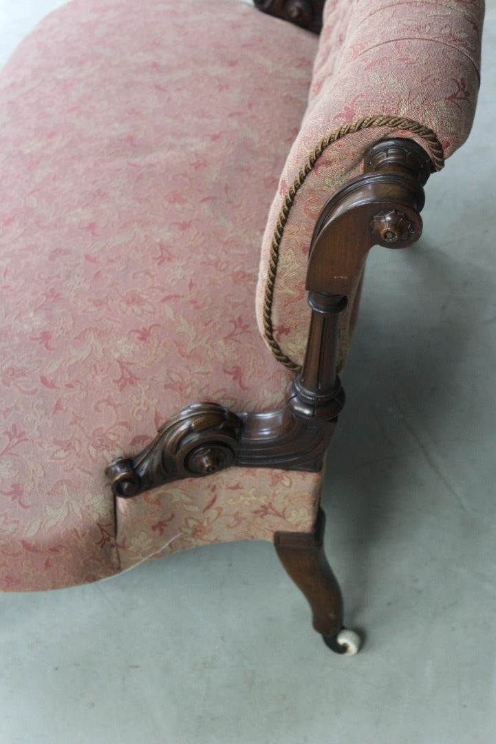 Victorian Button Back Small Sofa - Kernow Furniture