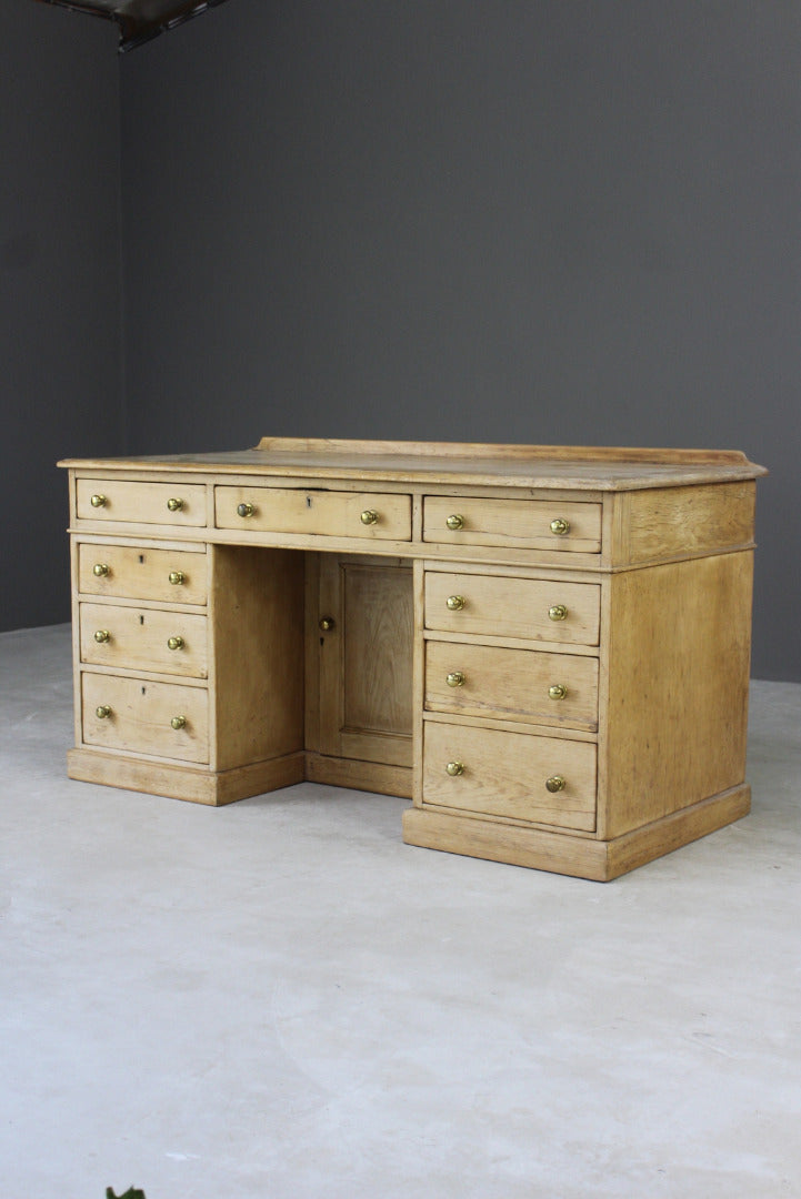 Antique Pine Desk - Kernow Furniture