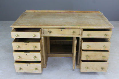 Antique Pine Desk - Kernow Furniture