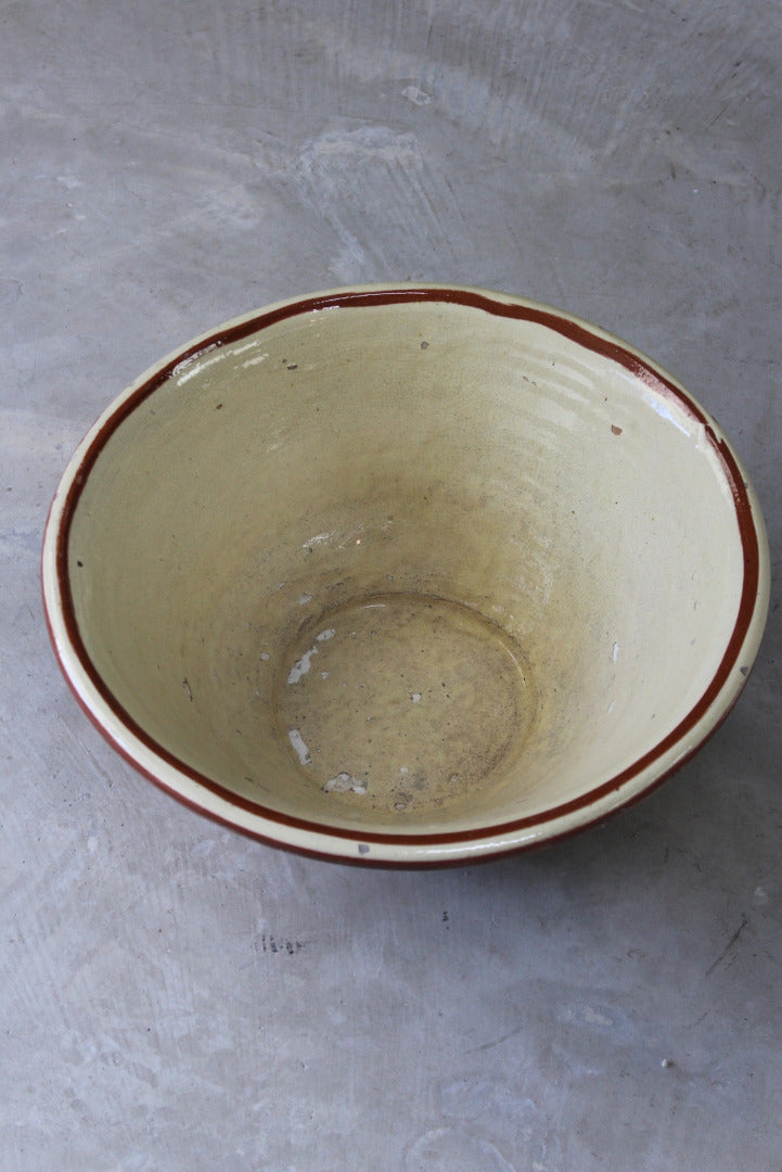 Victorian Earthenware Pancheon Bowl - Kernow Furniture