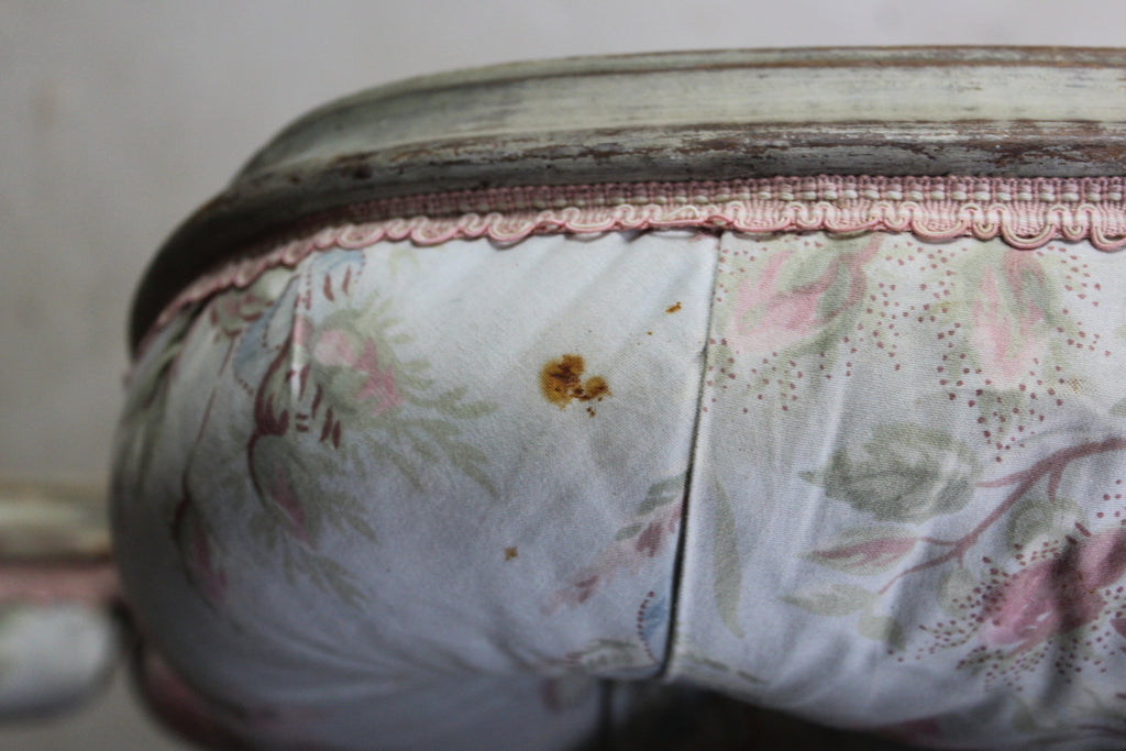 French Floral Upholstered Corbeille Bed Frame - Kernow Furniture