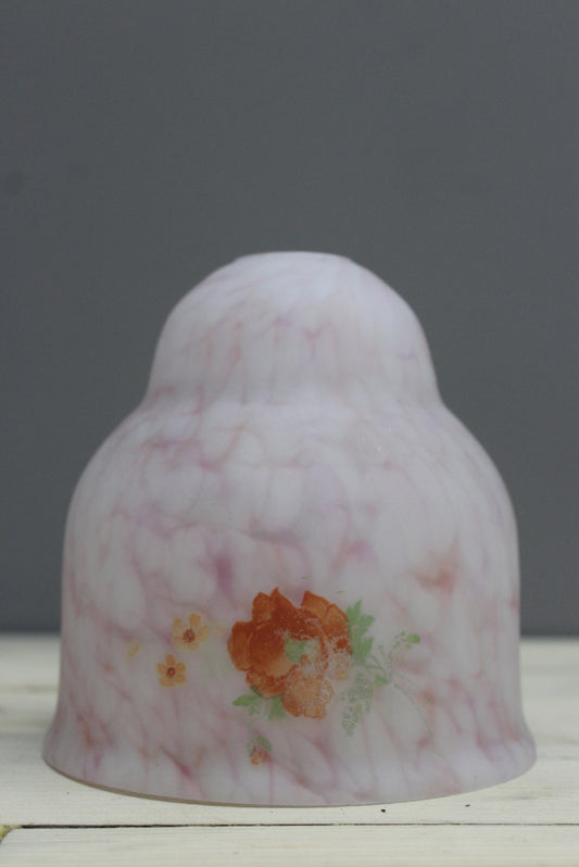 Vintage Pink Mottled Glass Shade - Kernow Furniture