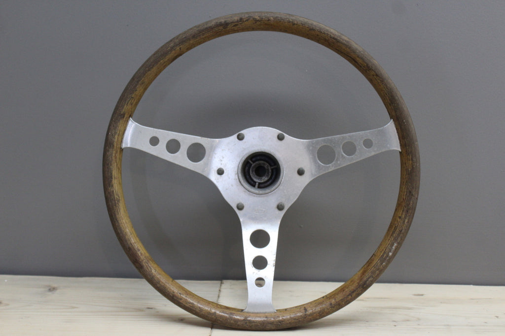 Vintage Styla Wooden Steering Wheel - Kernow Furniture