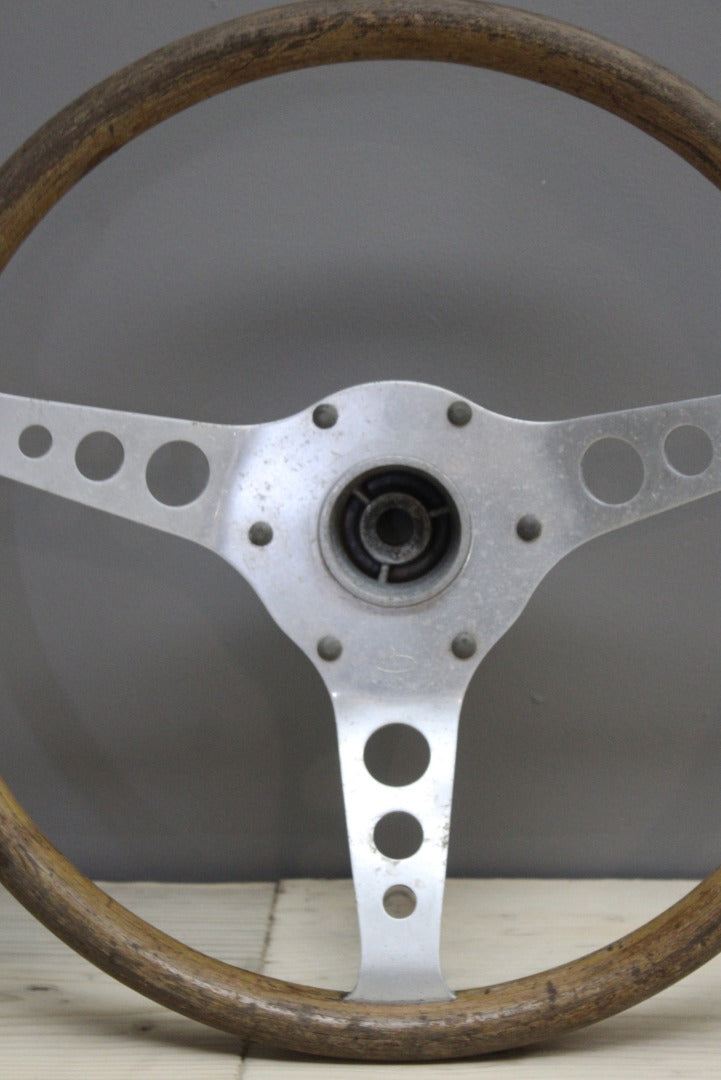 Vintage Styla Wooden Steering Wheel - Kernow Furniture