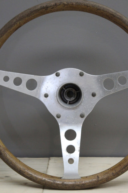 Vintage Styla Wooden Steering Wheel - Kernow Furniture
