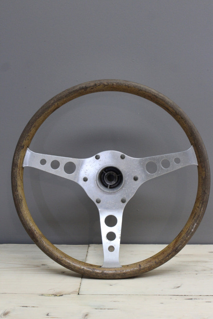 Vintage Styla Wooden Steering Wheel - Kernow Furniture