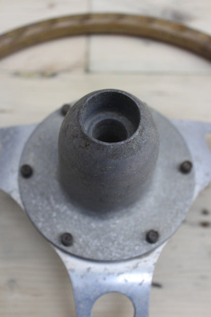 Vintage Styla Wooden Steering Wheel - Kernow Furniture