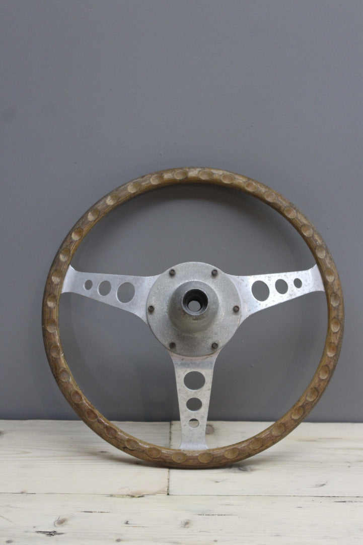 Vintage Styla Wooden Steering Wheel - Kernow Furniture