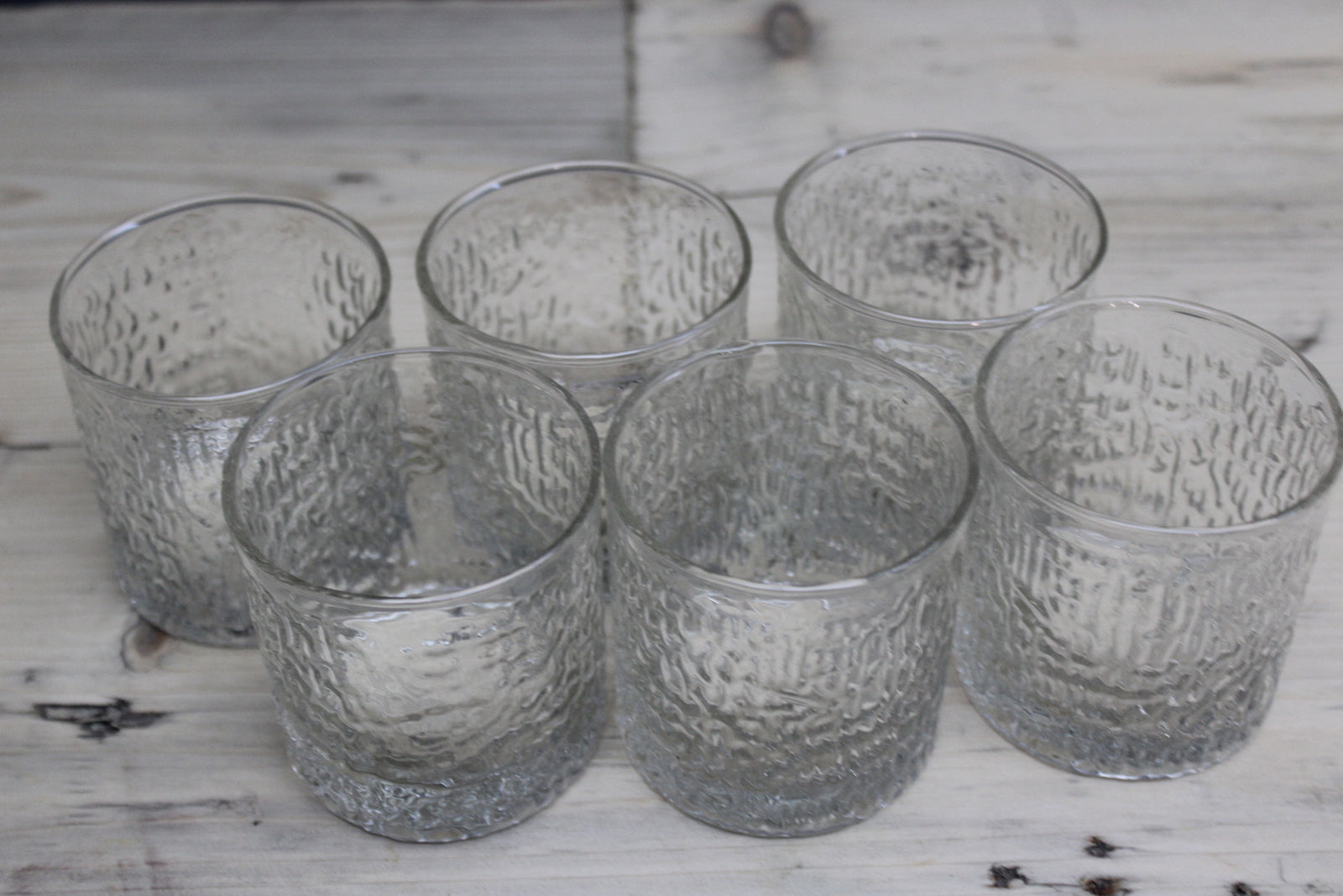 Set 6 Vintage Ravenhead Siesta Water Glass - Kernow Furniture