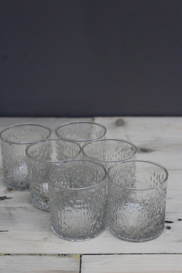 Set 6 Vintage Ravenhead Siesta Water Glass - Kernow Furniture