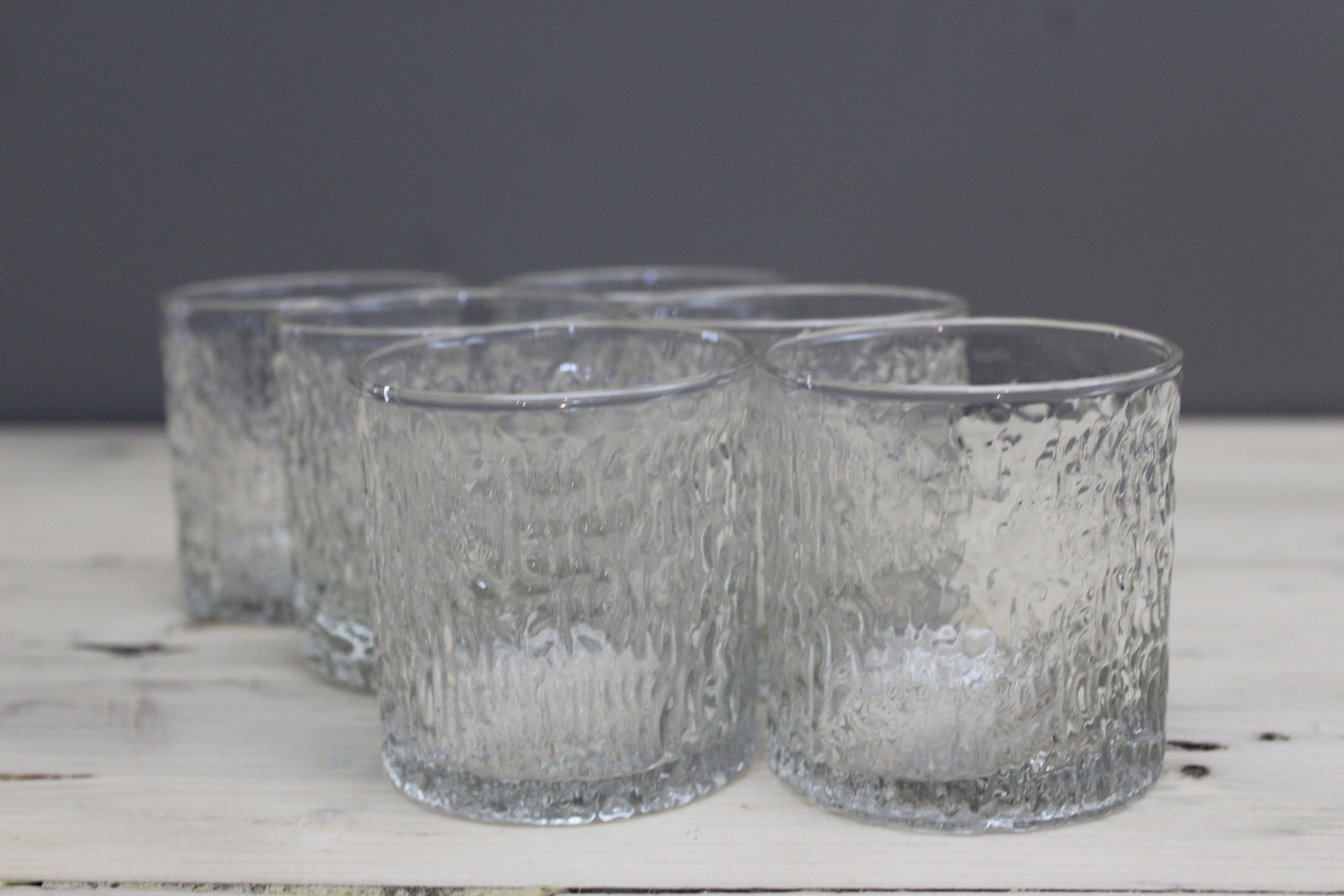 Set 6 Vintage Ravenhead Siesta Water Glass - Kernow Furniture