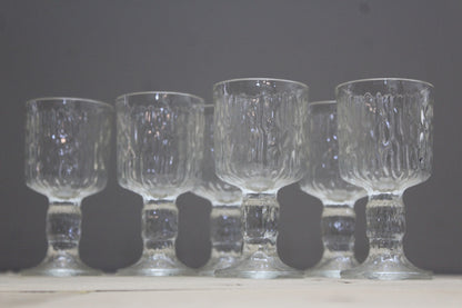 Set 6 Vintage Ravenhead Siesta Liquer Glasses - Kernow Furniture