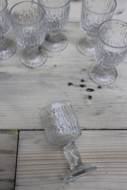 Set 6 Vintage Ravenhead Siesta Liquer Glasses - Kernow Furniture