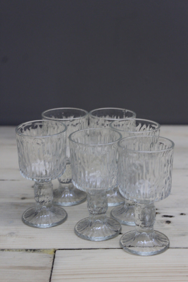 Set 6 Vintage Ravenhead Siesta Liquer Glasses - Kernow Furniture