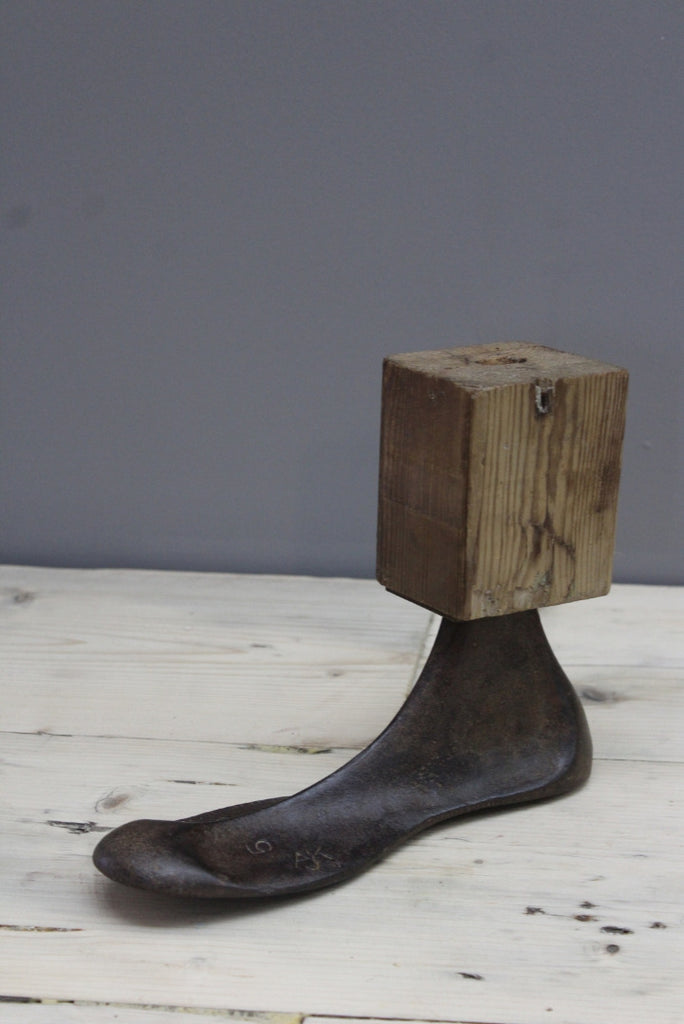 Antique Cast Iron Shoe Last - Kernow Furniture