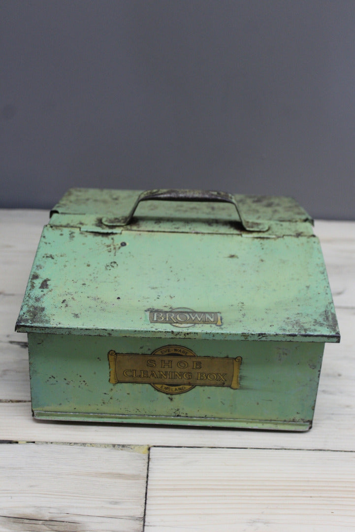 Vintage Shoe Cleaning Box - Kernow Furniture