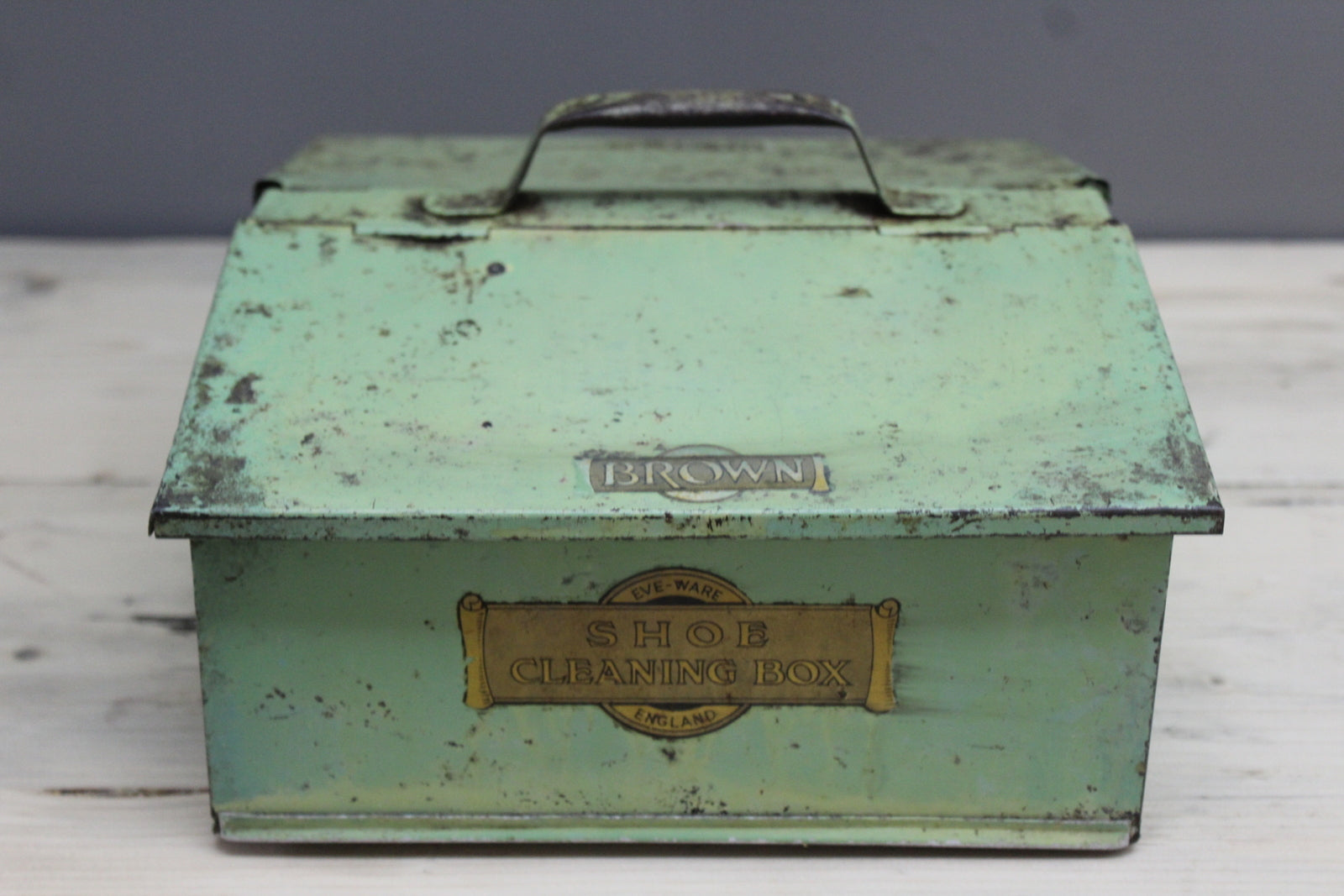 Vintage Shoe Cleaning Box - Kernow Furniture