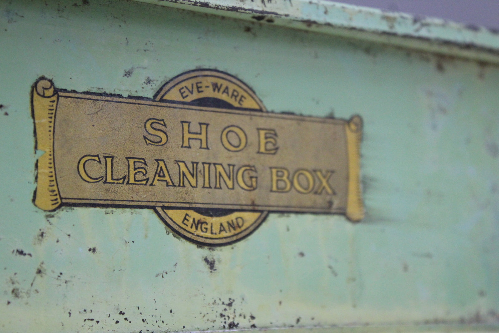 Vintage Shoe Cleaning Box - Kernow Furniture