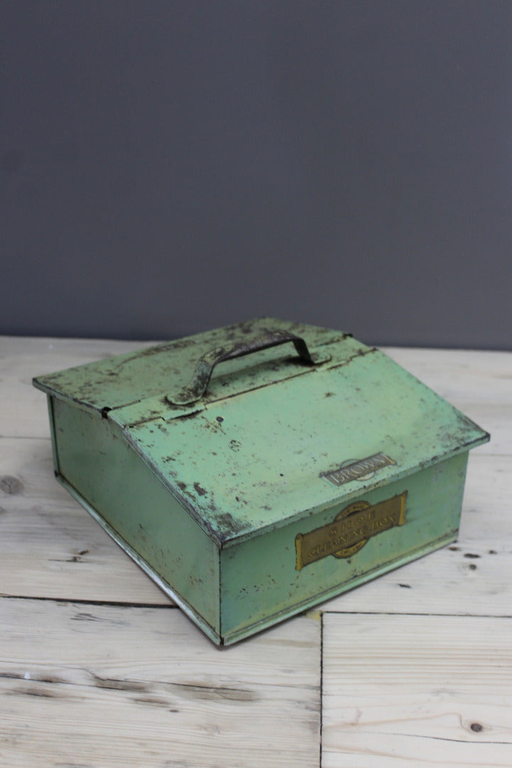 Vintage Shoe Cleaning Box - Kernow Furniture