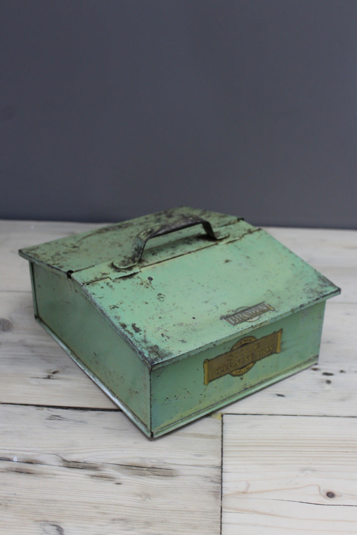 Vintage Shoe Cleaning Box - Kernow Furniture