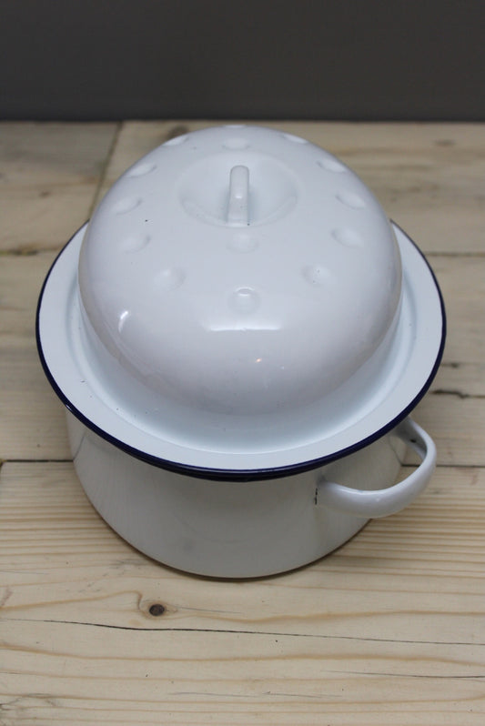 Vintage Enamel Roaster (2) - Kernow Furniture