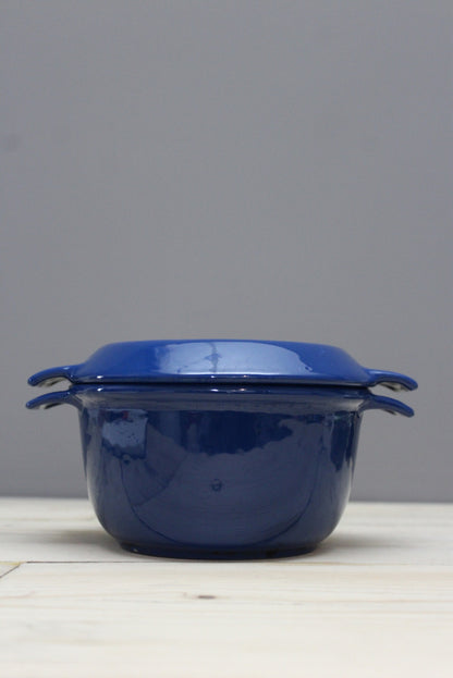 Nacco Denmark Blue Enamel Casserole Dish - Kernow Furniture