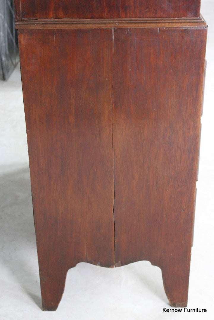 Antique Mahogany Chest on Chest - Kernow Furniture