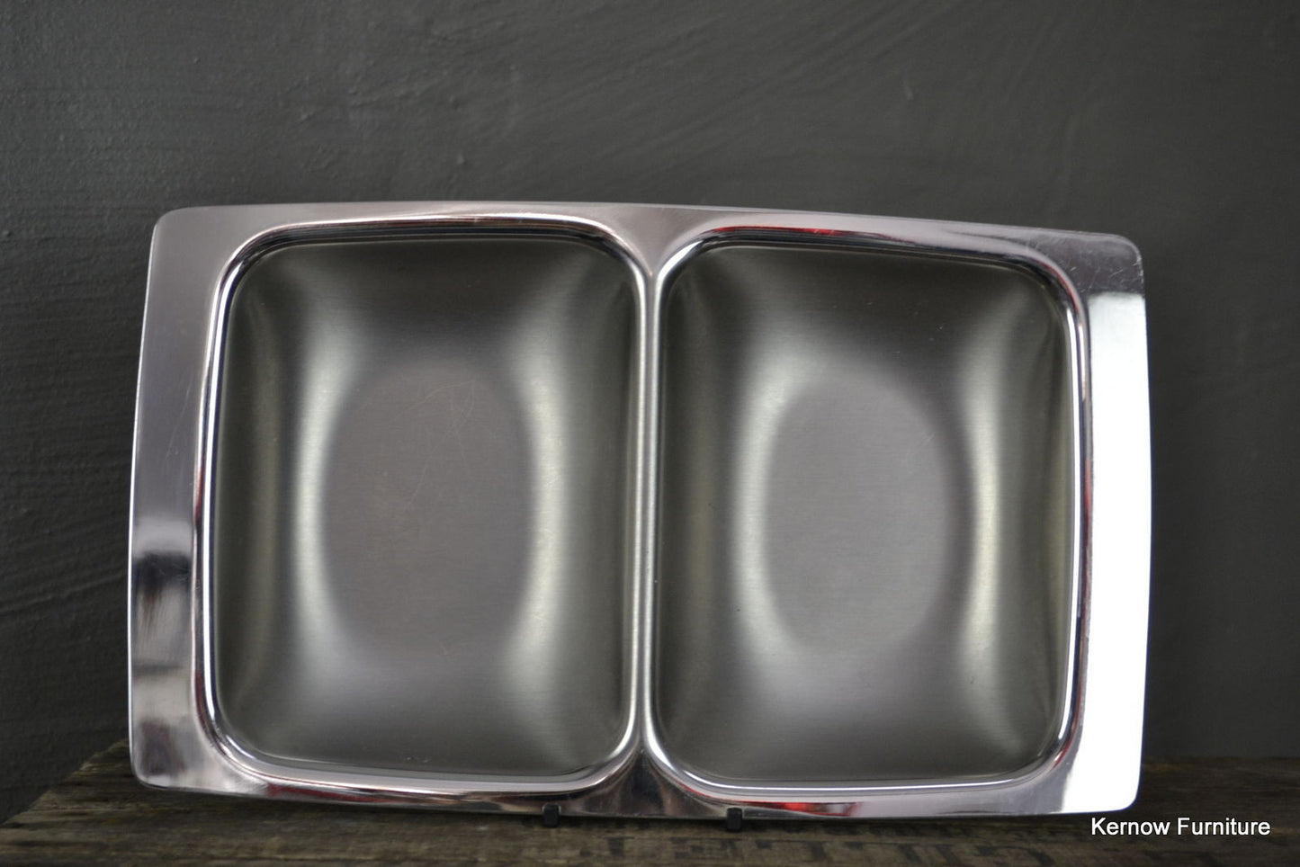 Polished Steel Serving Dish - Kernow Furniture