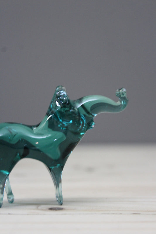 Retro Glass Elephant - Kernow Furniture