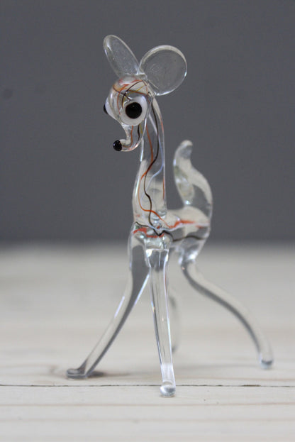 Retro Glass Deer - Kernow Furniture