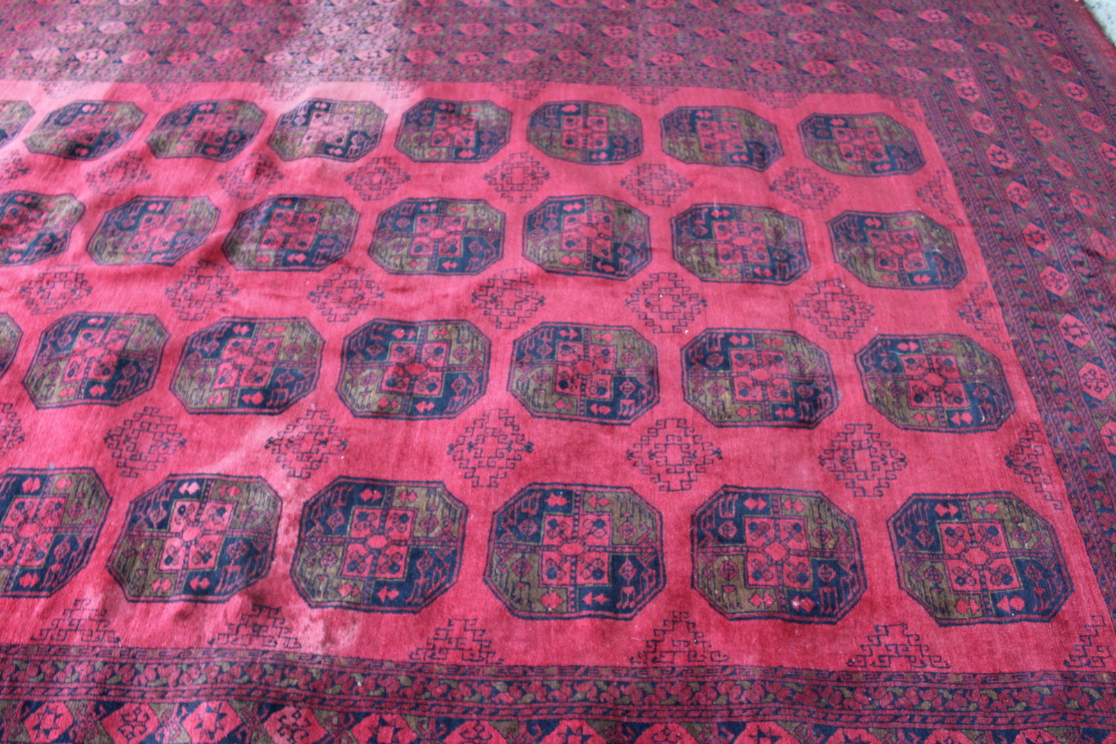 Large Afghanistan Red Rug - Kernow Furniture