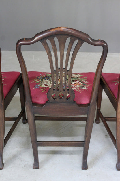 Set 6 Mahogany Chippendale Style Dining Chairs - Kernow Furniture