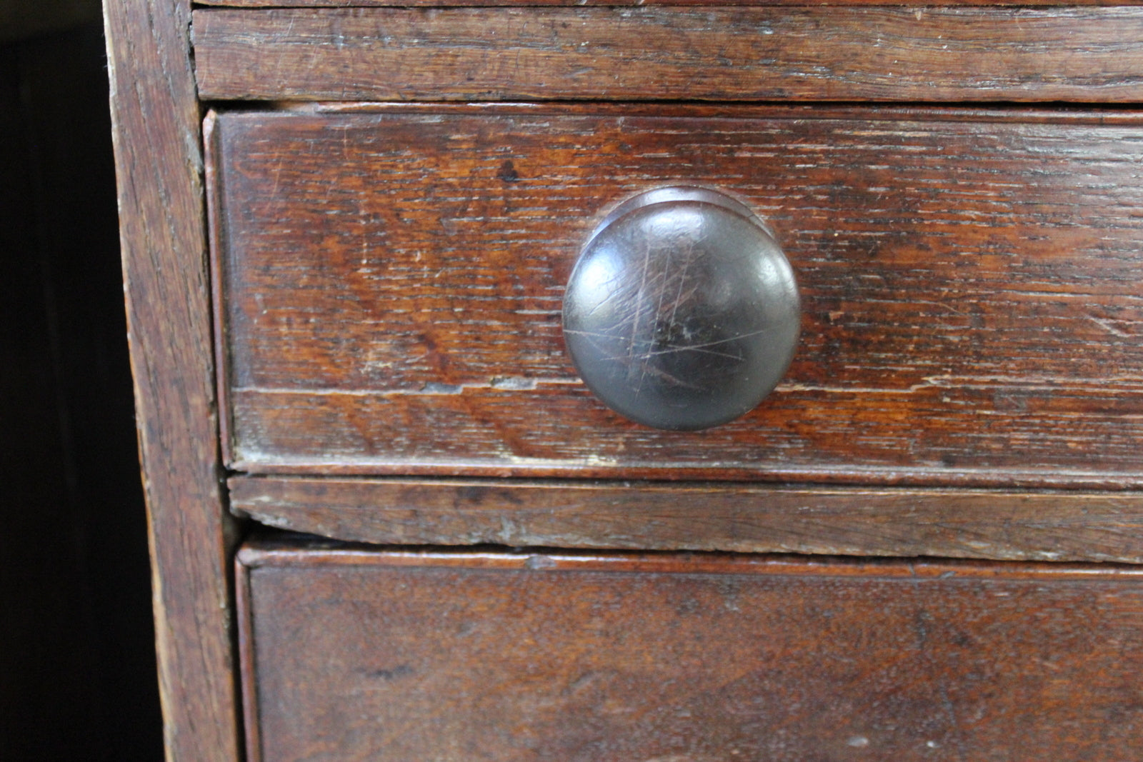 Pair Antique Oak Pedestals - Kernow Furniture