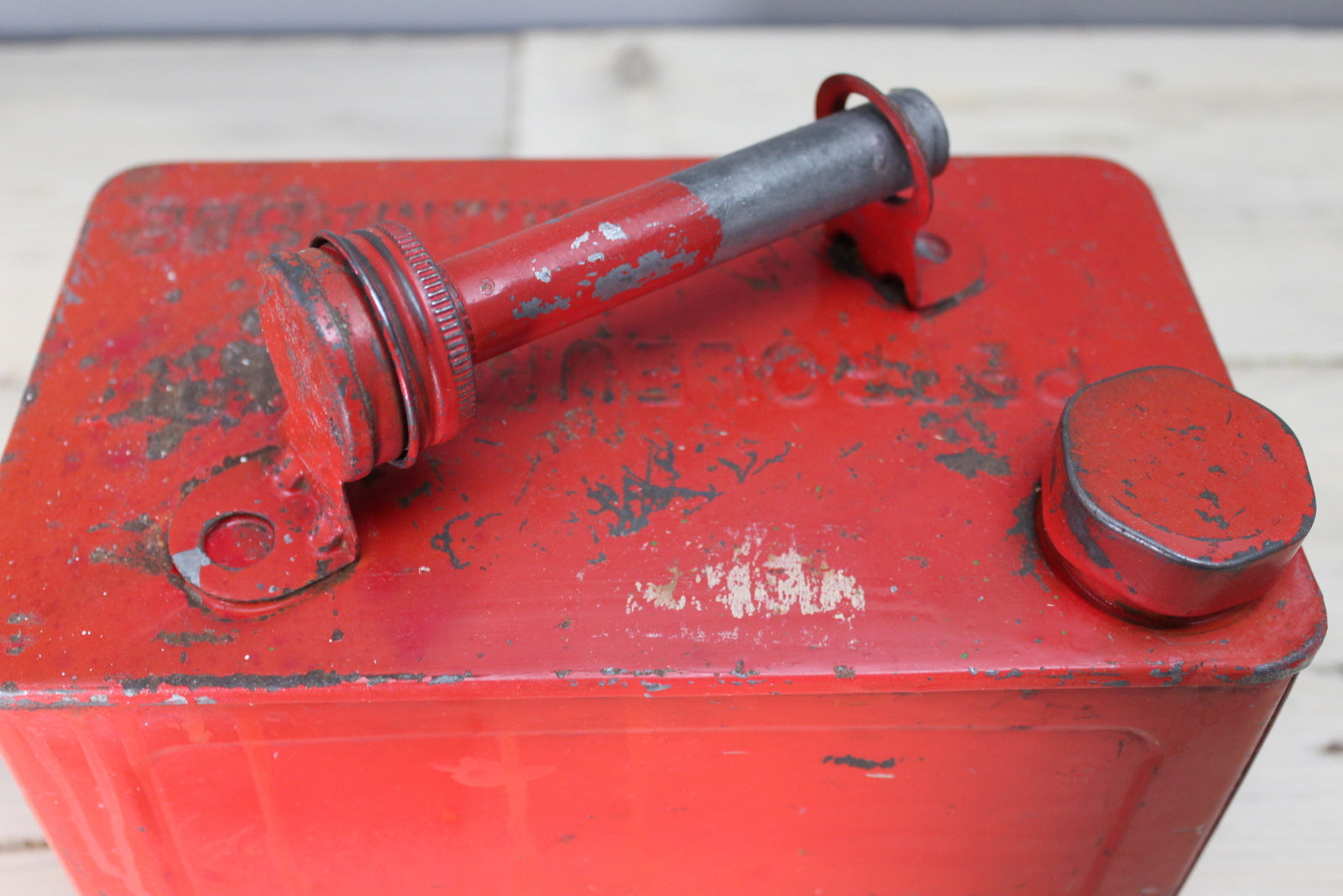 Vintage Red Petrol Can - Kernow Furniture