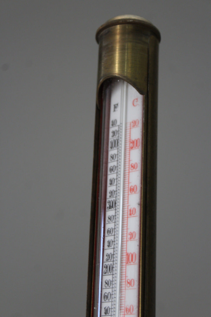 Large Brass Steam Thermometer - Kernow Furniture