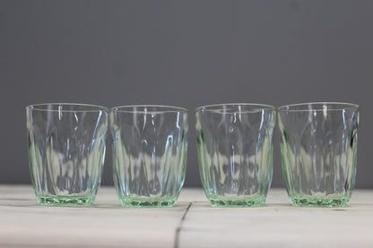 4 Vintage Small Water Glasses - Kernow Furniture