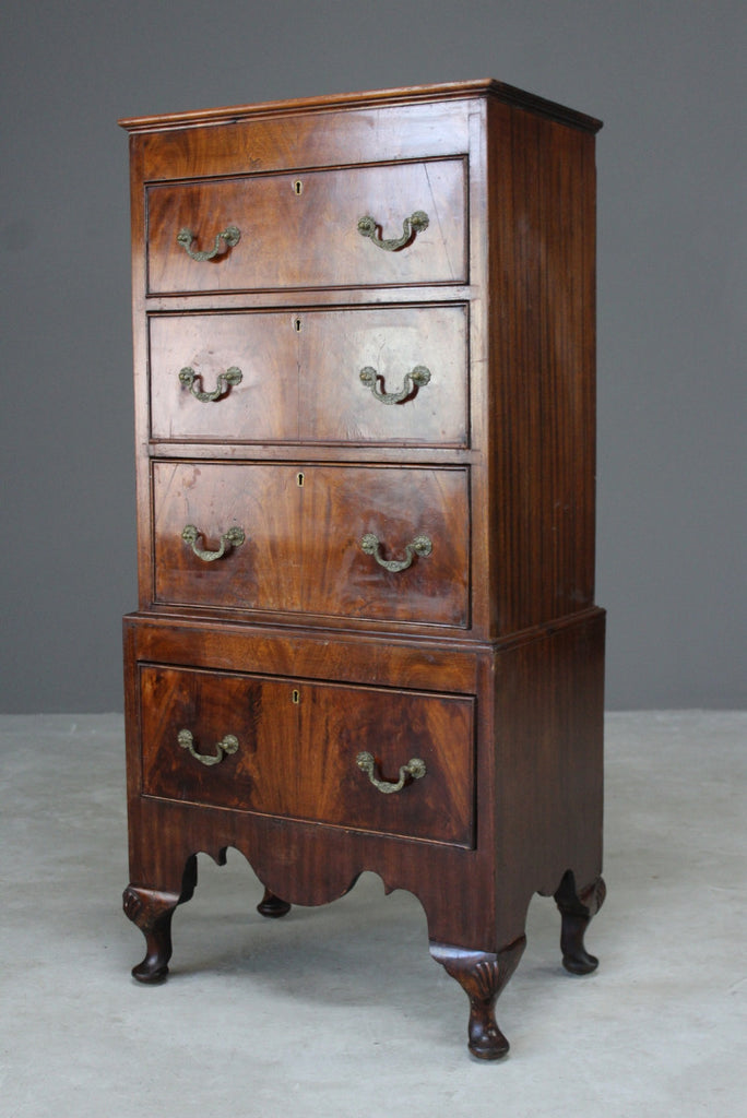 Mahogany Chest on Stand - Kernow Furniture