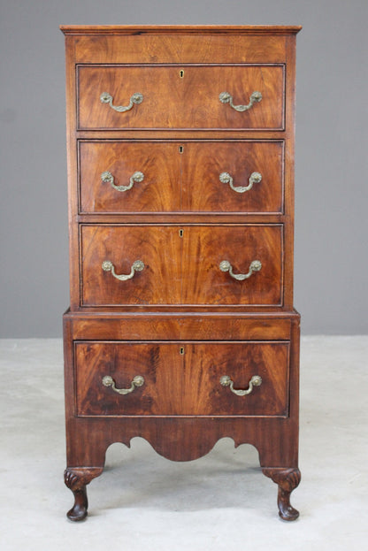 Mahogany Chest on Stand - Kernow Furniture