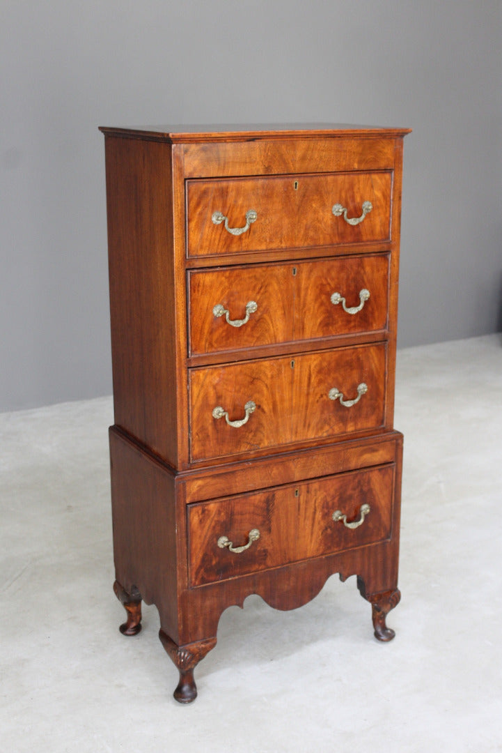 Mahogany Chest on Stand - Kernow Furniture