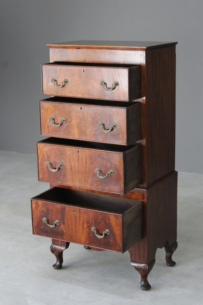 Mahogany Chest on Stand - Kernow Furniture