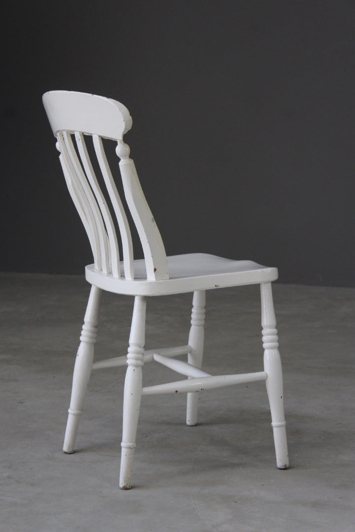 Painted Lathe Back Kitchen Chair - Kernow Furniture