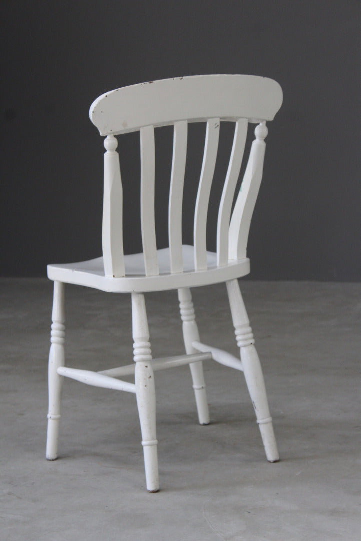 Painted Lathe Back Kitchen Chair - Kernow Furniture