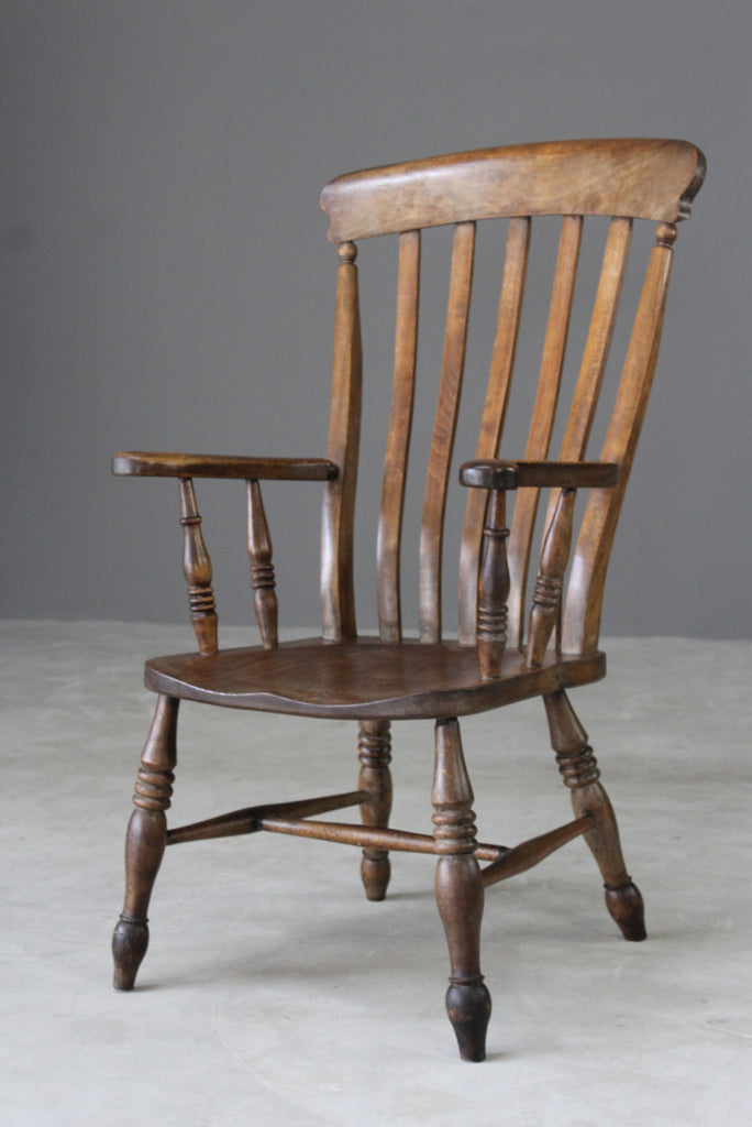 Beech & Elm Lathe Back Windsor Kitchen Chair - Kernow Furniture
