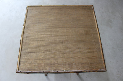 Vintage Bamboo Side Table - Kernow Furniture