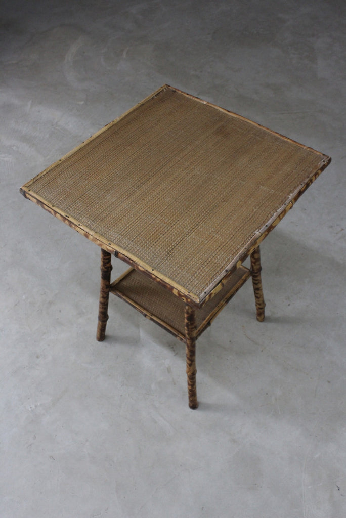 Vintage Bamboo Side Table - Kernow Furniture