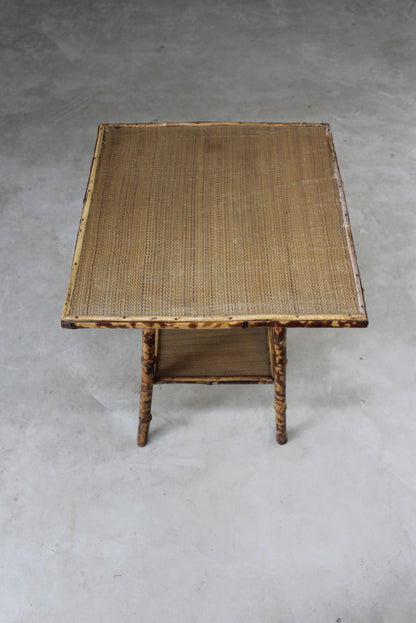 Vintage Bamboo Side Table - Kernow Furniture